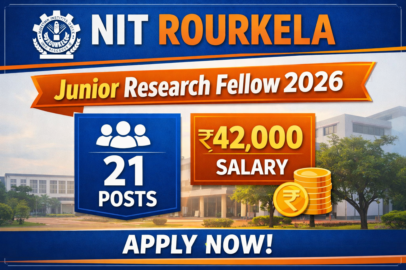 NIT Rourkela Junior Research Fellow 2026