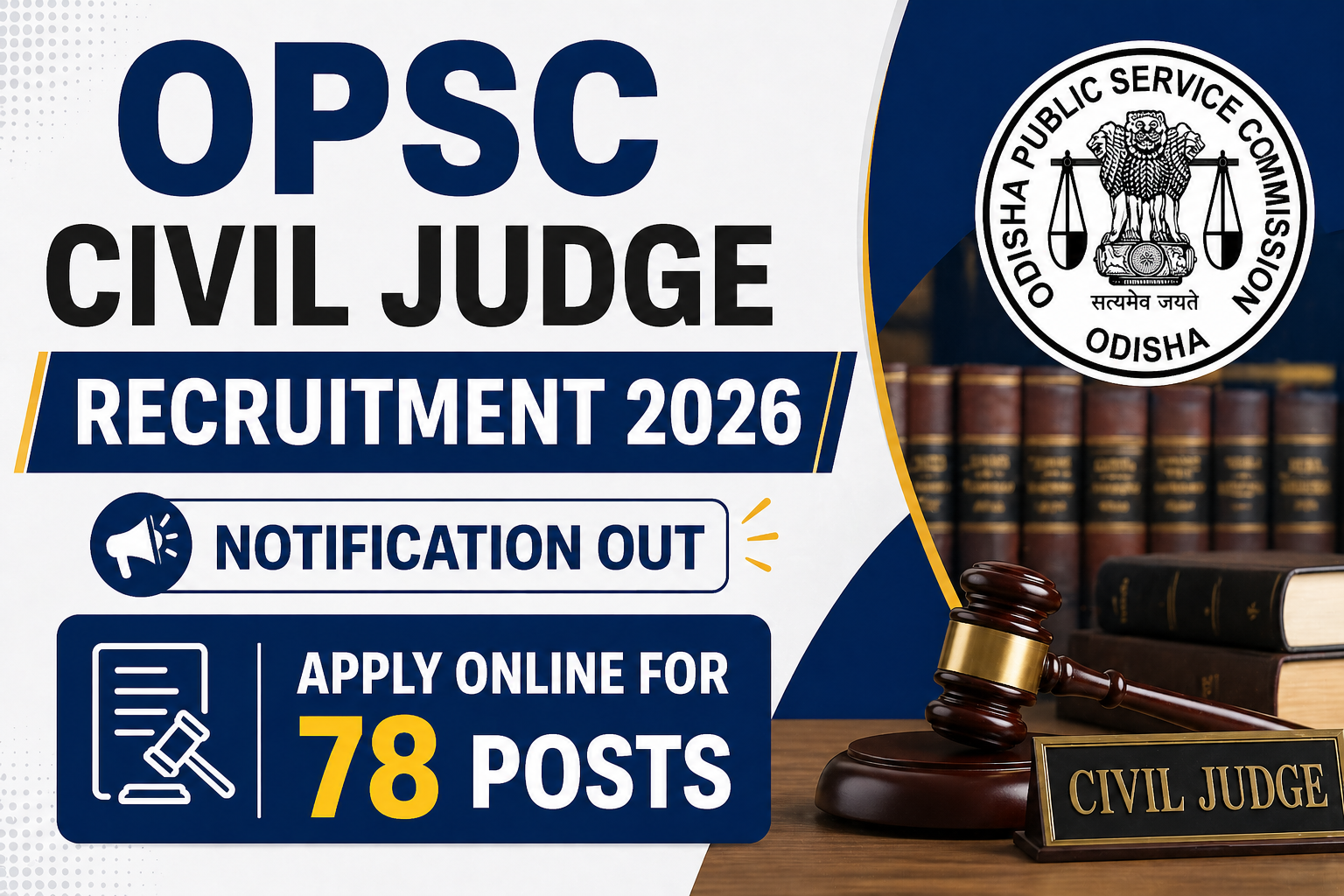 OPSC Civil Judge Recruitment 2026