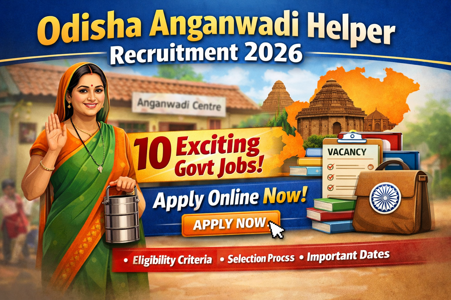 Odisha Govt Job Anganwadi Helper 2026 – 10 Exciting vacancy