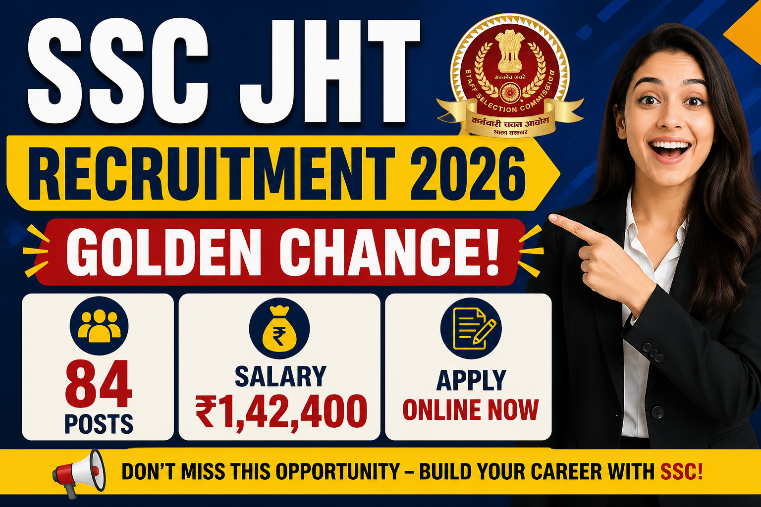 SSC JHT Recruitment 2026