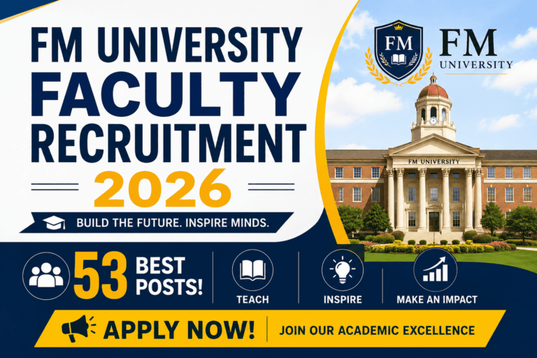 FM University Faculty Recruitment 2026