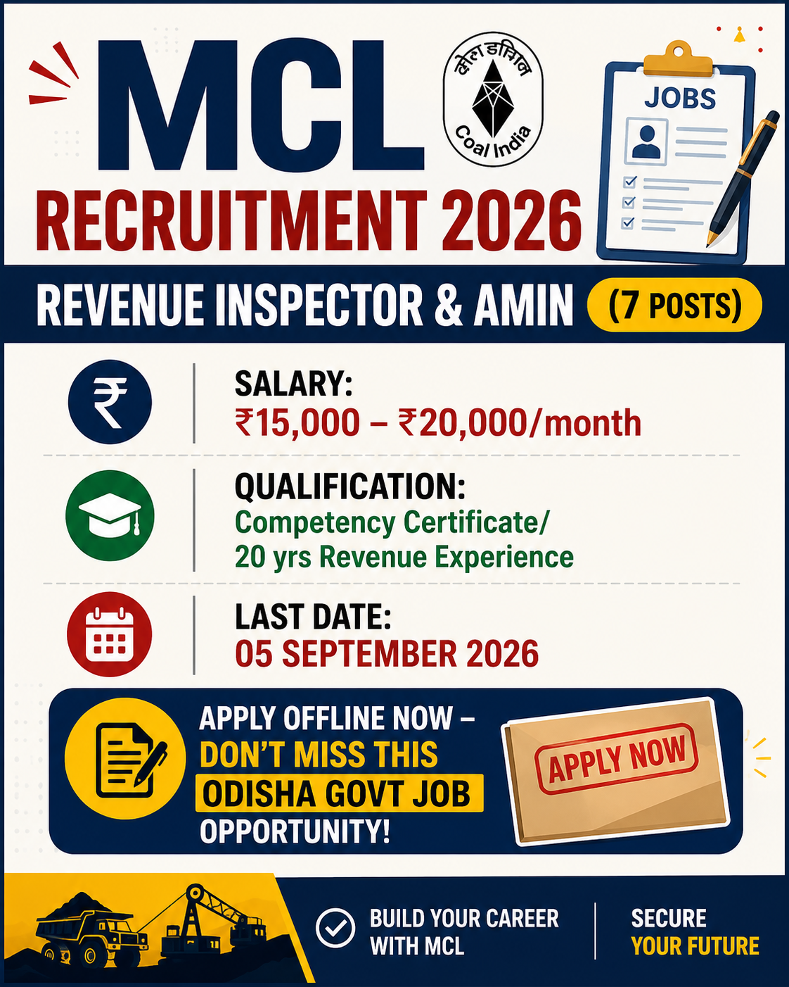 MCL Recruitment 2026