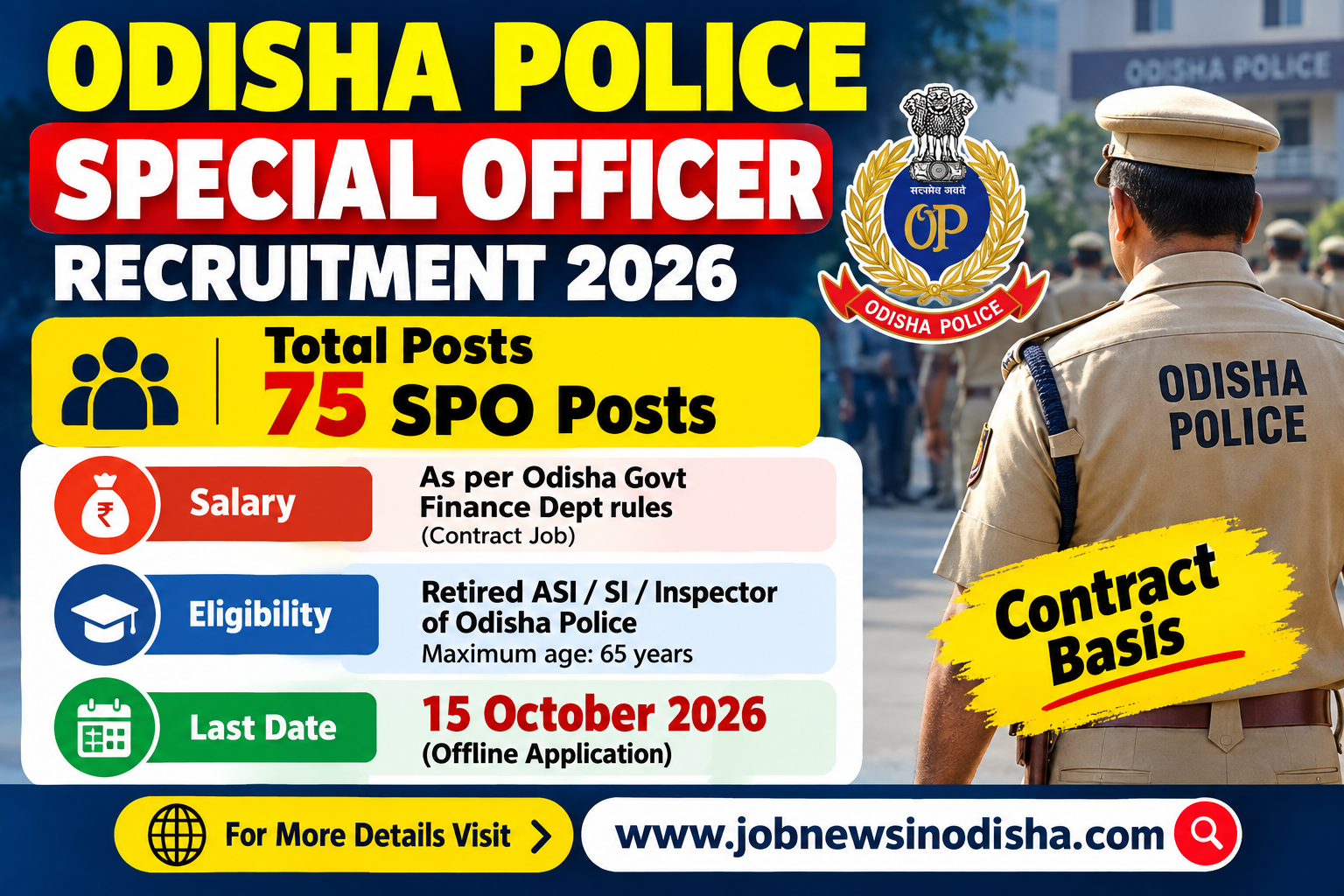 Odisha Police Special Officer Recruitment 2026